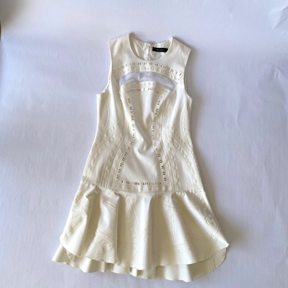 Robert Rodriguez Kuba Mesh Embroidered Dress, size XS - Picture 2 of 15